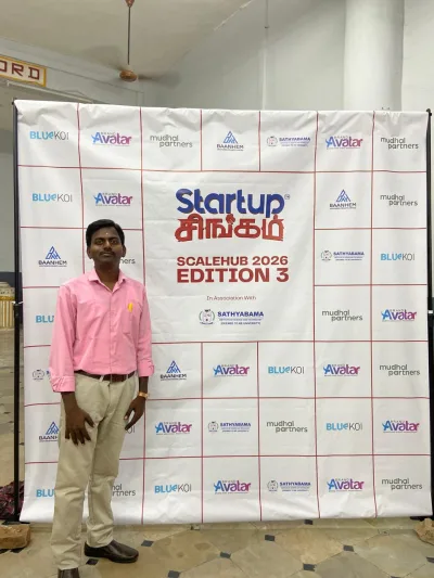 Participated and Presented the Thiruthalam Project at Startup Singam ScaleHub – Edition 3