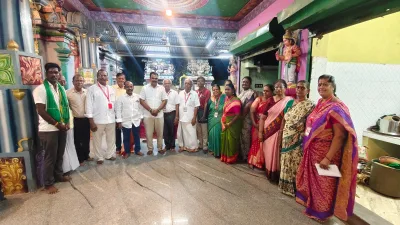Presentation of the Thiruthalam Project to the National Temple Federation, Puducherry