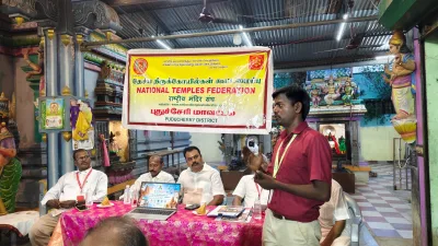 Presentation of the Thiruthalam Project to the National Temple Federation, Puducherry